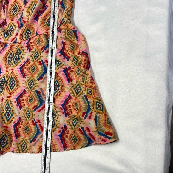 NEW! Band Of Gypsies Romper Large Rainbow Psychedelic Boho Adjustable Straps - Picture 6 of 16